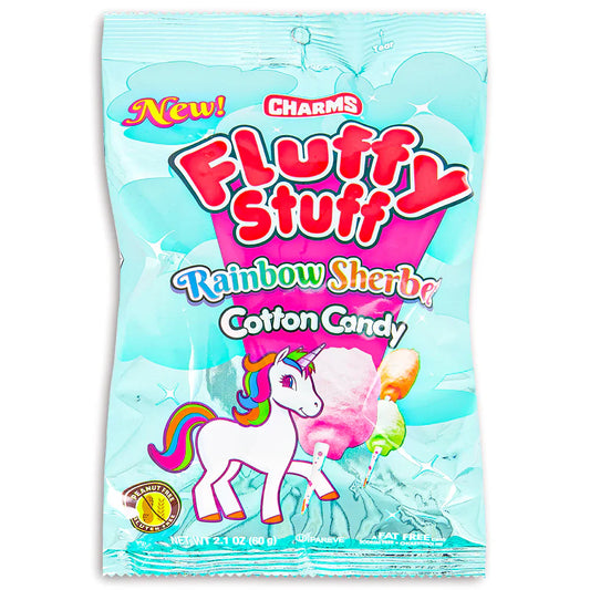 Fluffy Stuff Cotton Rainbow sherbet  60g