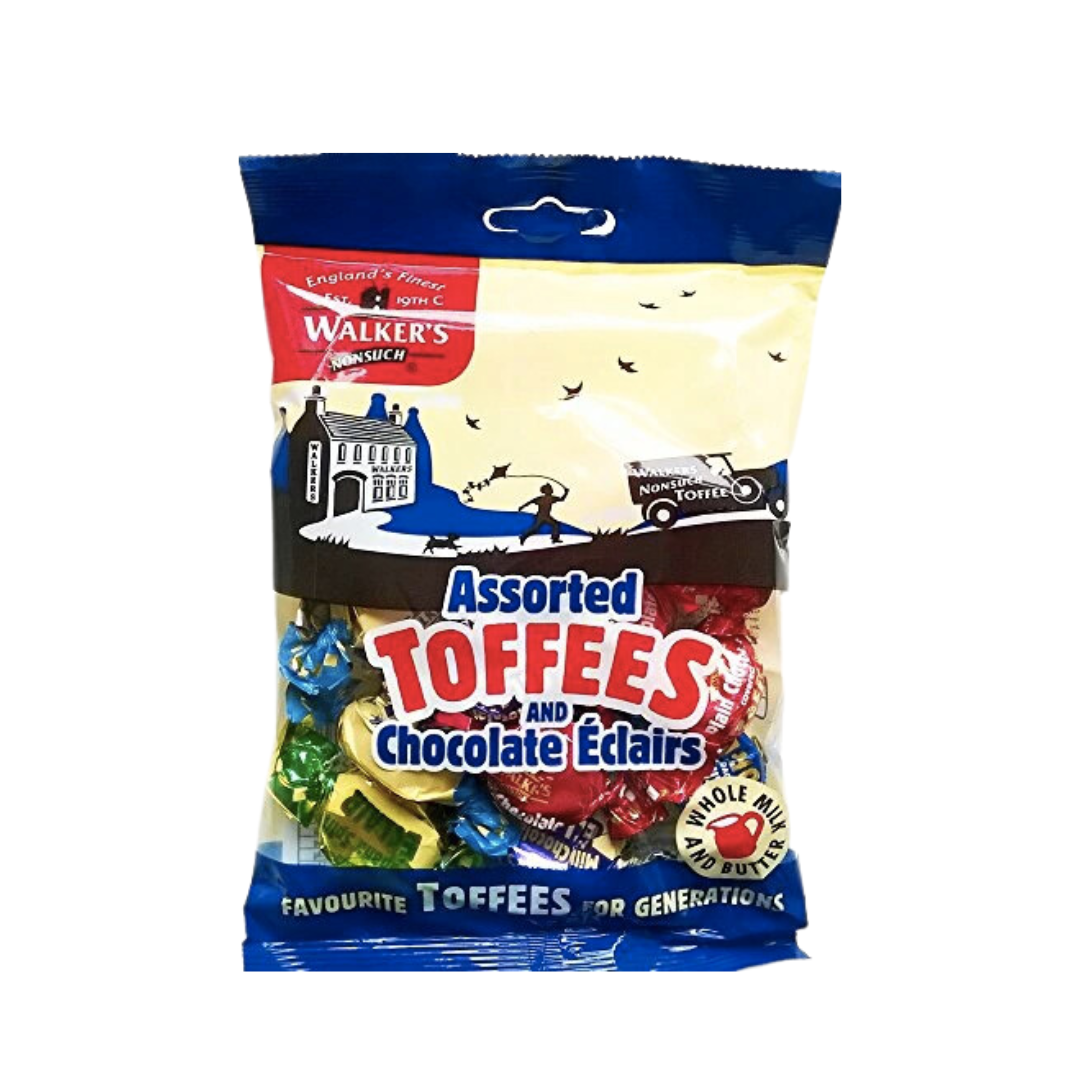 Walkers Toffees & Eclairs Assorted Bag 150g