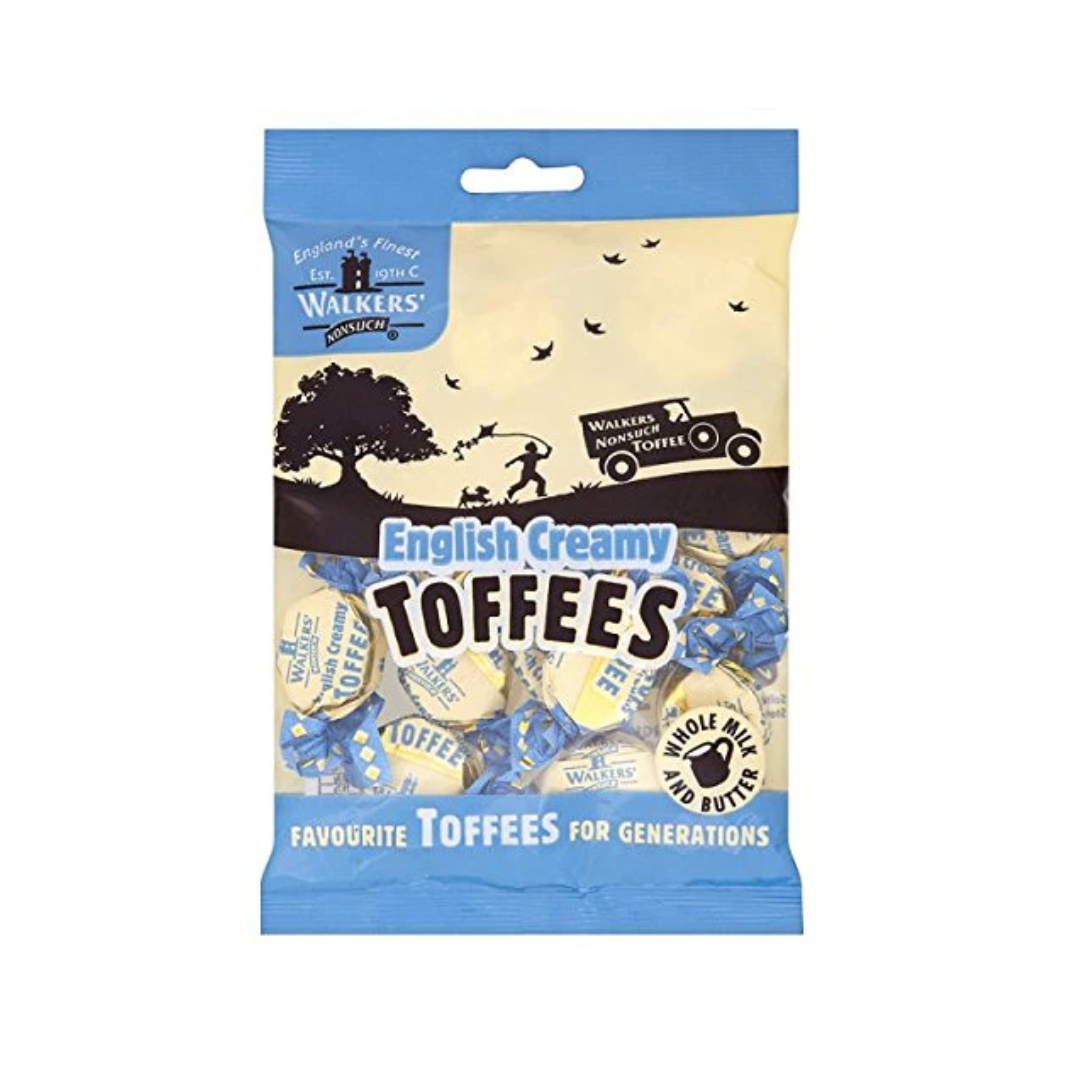 Walkers Toffees English Creamy Bag 150g