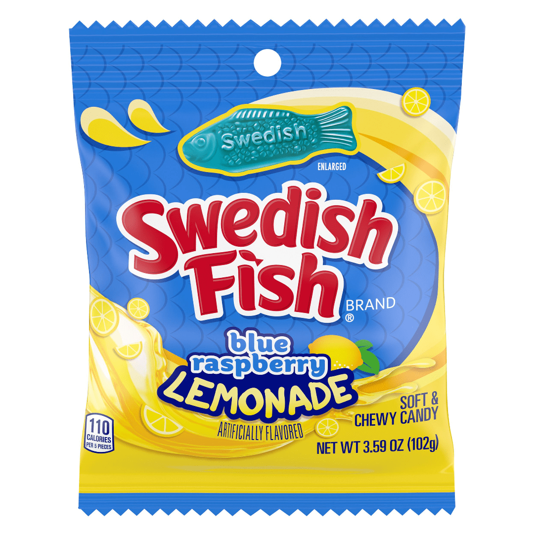 Swedish Fish blue raspberry lemonade 102g