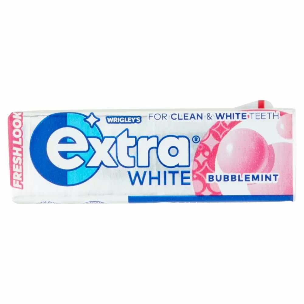 Wrigley's For Clean & White Teeth Extra White Bubblemint
