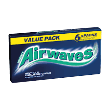Wrigley's Airwaves Menthol & Eucalyptus Flavour 6 Packs