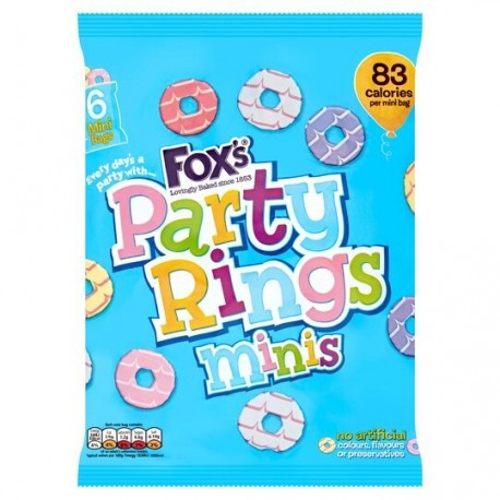Fox 's Party Rings 6 x 21g